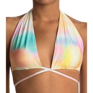 NWT BOUND BY BOND-EYE Champagne Supernova Pastel Multiway Bikini Swim Top XS